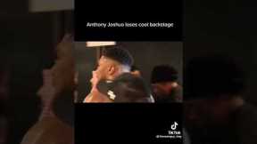 Anthony Joshua Looses It Backstage After Fight with Usyk #usykjoshua2 #anthonyjoshua #trending