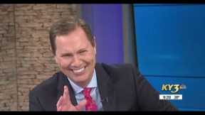 Blow up bathroom? News anchor can't stop laughing! News blooper