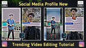 Social Media Profile New Trending Video Editing Tutorial || Alight Mition Xml File || Sabbir Editz
