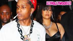 Tipsy Rihanna Needs Help From ASAP Rocky To Climb Into His Hummer At Mercer + Prince Whisky Party