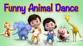 Funny Animals Dance Video for Children | kids rhymes | children rhymes