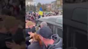 Russia Retreats From Kherson, Residents Greet Ukrainian Troops With Joy