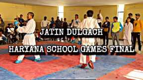 Jatin Dulgach Haryana School Games Final Round | #karate #viral #trending #fight #video