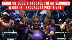 🚨 CAROLINE DUBOIS KNOCKOUT WIN | Weigh In | Post Fight #sports #video #youtube #trending #boxing