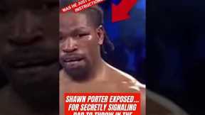 Shawn Porter EXPOSED .. Signals Dad To END THE FIGHT?! 😱👀 #sports #viral #trending #shorts #reels