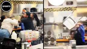 Insane Waffle House Fight Shows Customers & Workers Going At It