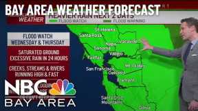 Bay Area Forecast: Heavier Rain; Bay Area Flood Watch