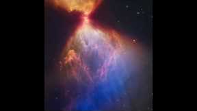NASA James Webb Space Telescope captured dark blue cloud in protostar L1527
