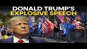 Former US President Donald Trump's Explosive Speech after historic indictment | Trump Arrest news