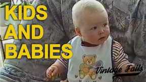 Vintage Fails Compilation #5 - Kids and babies - Old but funny!