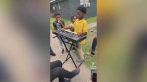 'Music helps your mind' | Houston 5th grader goes viral on social media for playing piano