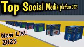 All social media platform 2023 | top social media platform with high active users | Comparison video