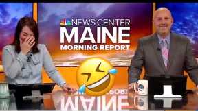 Top 5 News Anchors Can`t stop Laughing 2023. Funny News Bloopers