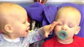 Twin Babies Funniest Fails videos - Try Not to Laugh