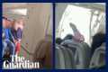 Social media footage shows plane door 