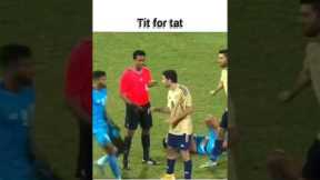 India vs Kuwait football fight  saff cup #trending #shorts