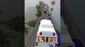 ambulance Dangerous road in ACCIDENT 😱🤯😢#bussid #viral #video #trending #youtubeshorts #gaming