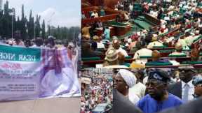 Nigerians Storm National Assembly Over Hike In Fuel, Opens Up On Their Stand, Makes Urgent Demands