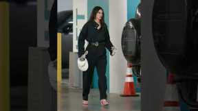 Kendall Jenner takes off in stylish black flight suit #ytshort