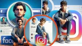 How To Create New Trending Social media animated character profile picture