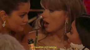 CELEBRITIES GOSSIPING AT THE 2024 GOLDEN GLOBES AWARD