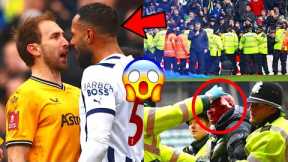 Chaos As Wolves And West Brom Fans Fight In Black Country Derby FA Cup Tie | Wolves vs West Brom