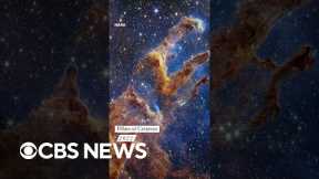 James Webb Space Telescope reveals Pillars of Creation in stunning new detail #shorts