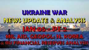 Ukraine War Update NEWS (20240105b): Military Aid & Geopolitical News