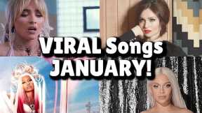 Top 40 Songs that are buzzing right now on social media! - January 2024!