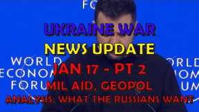 Ukraine War Update NEWS (2024017b): Military Aid & Geopolitical News