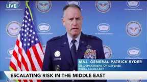 Pentagon: US doesn't want a wider war with Iran or in Middle East