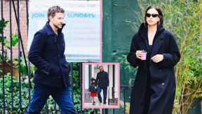 Bradley Cooper and Ex Irina Shayk Spotted by Paparazzi Arriving separetley at daughter Lea's School