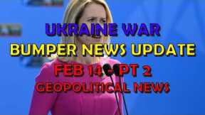 Ukraine War Update NEWS (20240214b): Geopolitical News, Russian Ship Sunk