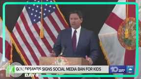 Gov. DeSantis signed a social media bill for minors. What does it actually do?