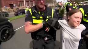 Police detain Greta Thunberg in Hague protest | REUTERS