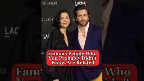 Celebrities who are related #shorts #trending