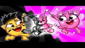Pink vs Black Challenge Song | Funny Kids Songs 😻🐨🐰🦁 And Nursery Rhymes by Baby Zoo