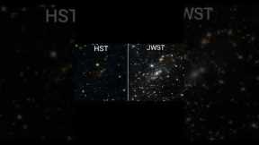 Hubble telescope  image vs James webb Telescope image ⚡#trending #viral