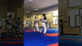 girls fight | Girl's kumite | karate event | superb point | #shorts