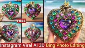 How To Create Name Art 3D Social Media Image |Viral Ai Art Video Editing |Bing Image Genrator