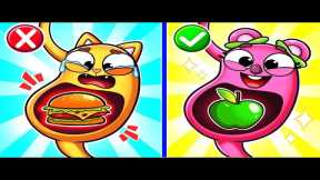 🍏 Healthy Food vs Junk Food Song 🥑 + More Funny Kids Songs 😻🐨🐰🦁 And Nursery Rhymes by Baby Zoo