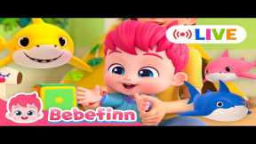 LIVE 🔴 Baby Shark and Finn Doo Doo Doo! Bebefinn 2024 Top Songs for Kids