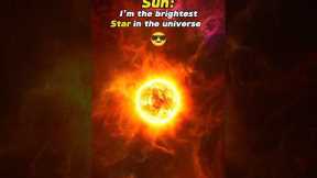 Sun Vs Earth Vs Brightest Star #shorts #space #sun #edits #universe