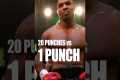 20 punches vs 1 punch knockout by