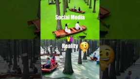 social media vs reality places  #travel #travelvlog