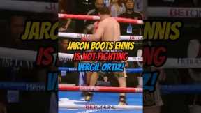 JARON BOOTS ENNIS IS NO LONGER FIGHTING VERGIL ORTIZ!#trending #youtubeshorts #viralvideo #youtube