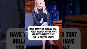 Have you ever noticed that dolly parton never wants to show her arms?#celebrities #hollywood #viral