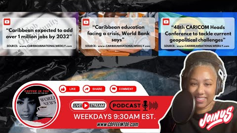 TODAY ON COFFEE IN TOE LIVE (THURS. 02.20.2025): CARICOM CONCERNS #trending #caribbean #news