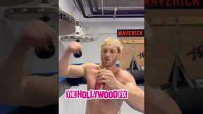 Logan Paul Pulls Off The Perfect Trick Shot While Drinking Prime During Workout For WWE Wrestling