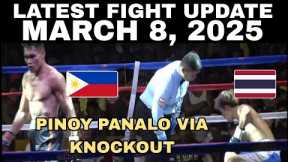 Latest fight! March 8, 2025 l Rodel Wenceslao vs. Atchariya Wirojanasunobol full fight